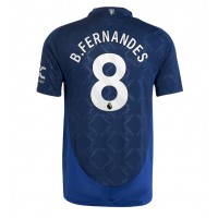 Camiseta Manchester United Bruno Fernandes #8 Visitante Equipación 2024-25 manga corta